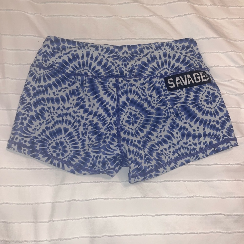 Savage barbell booty shorts